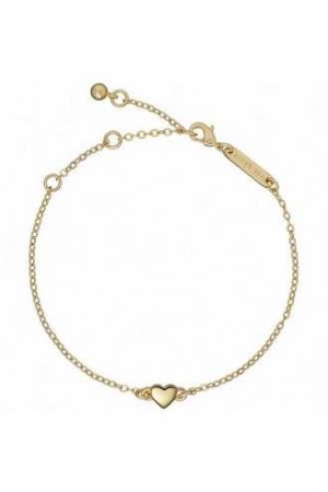 Gold Women Ted Baker Harsaa Tiny Heart Bracelet | T-561349