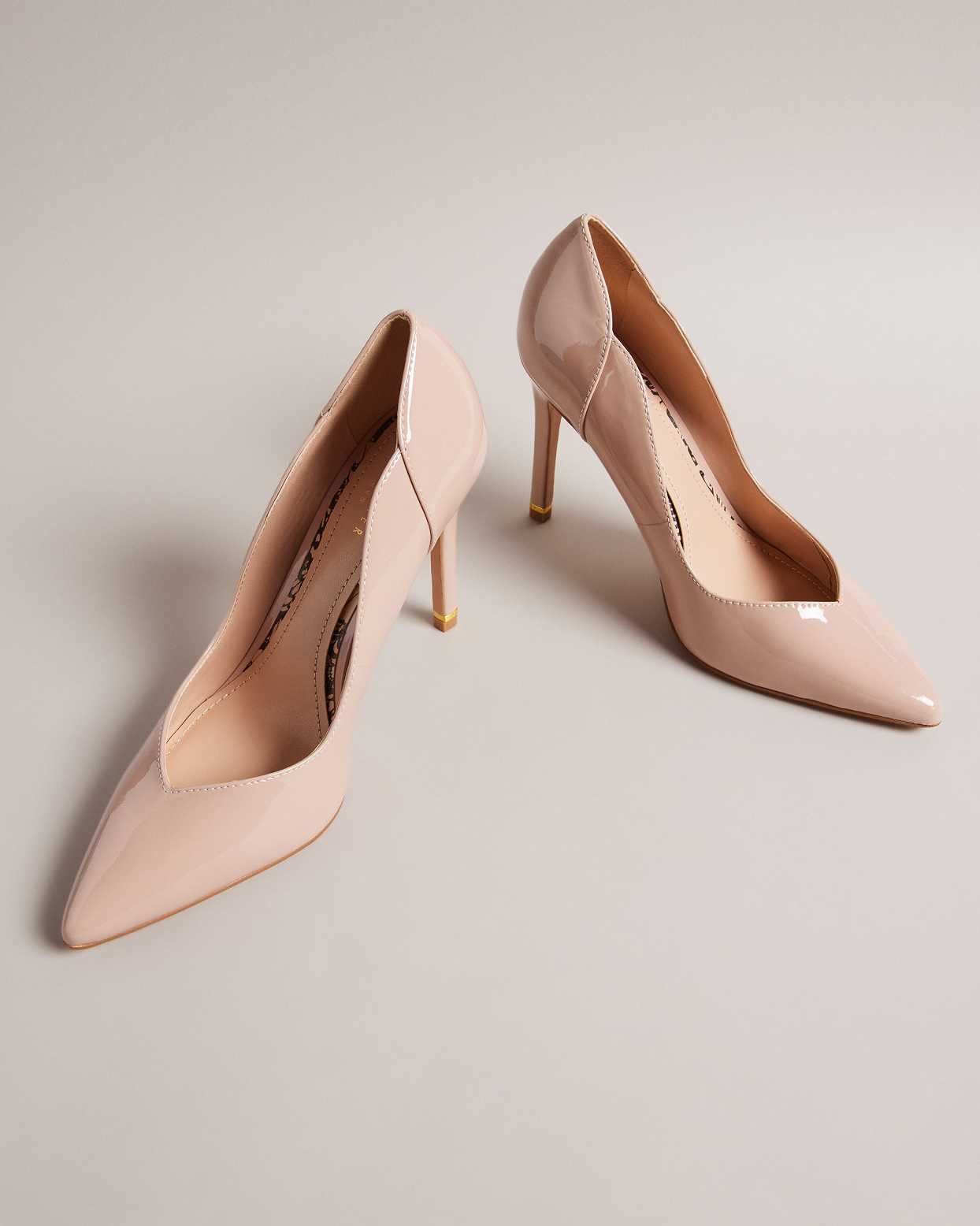 Beige Women Ted Baker Orlinay Patent Court Shoes | T-920367