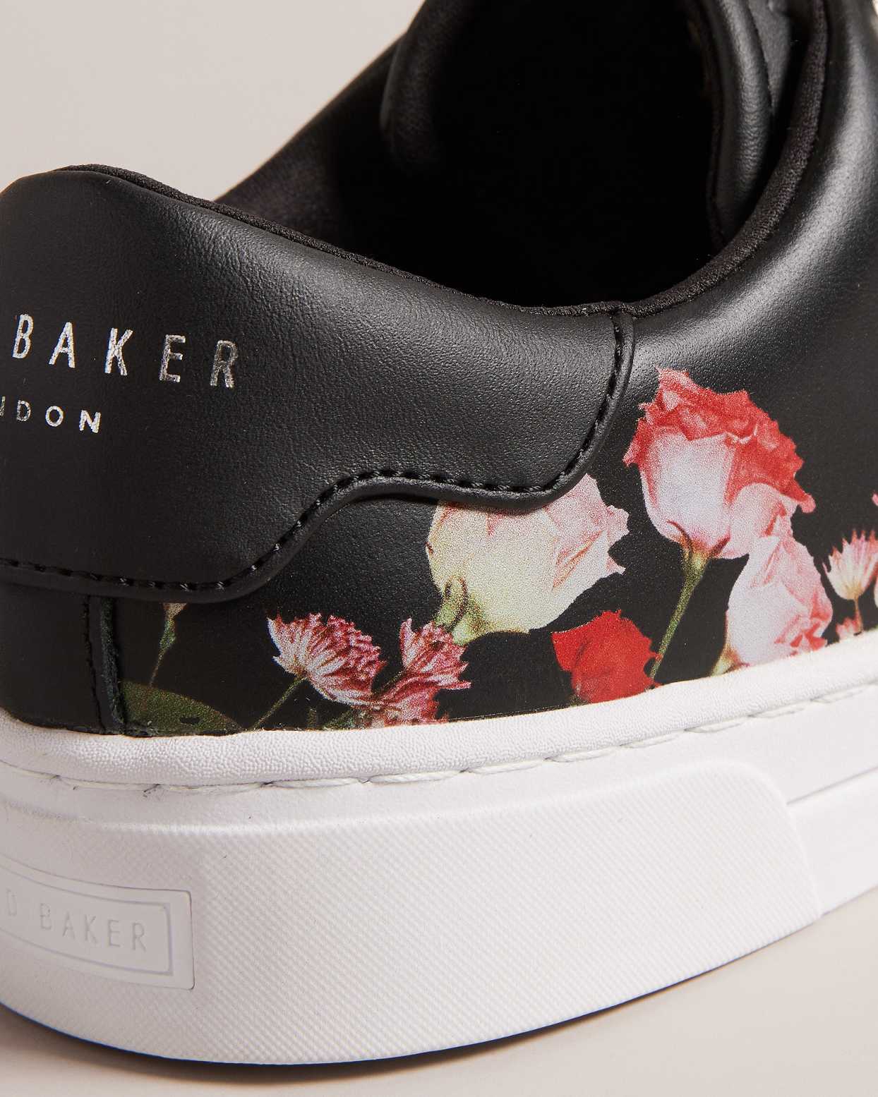 Black Women Ted Baker Arlita Floral Print Cupsole Sneakers | T-320196