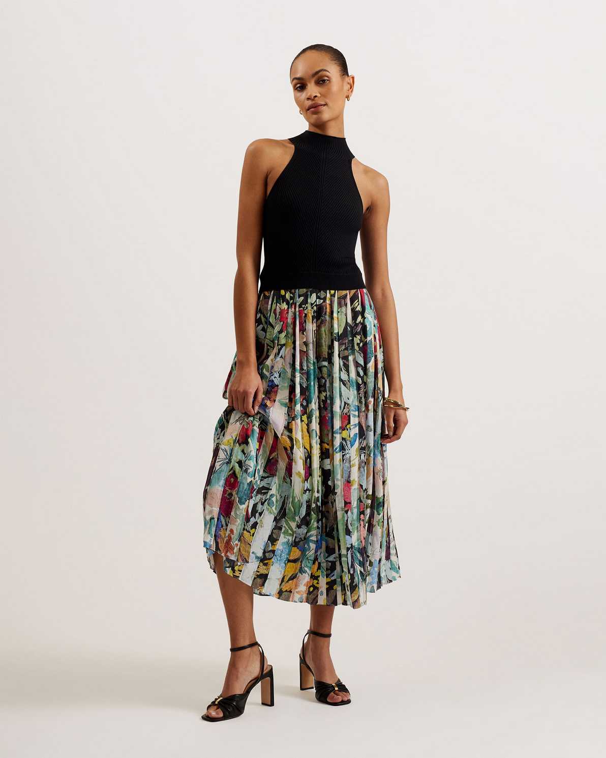 Black Women Ted Baker Corino Sleeveless Dress | T-284516