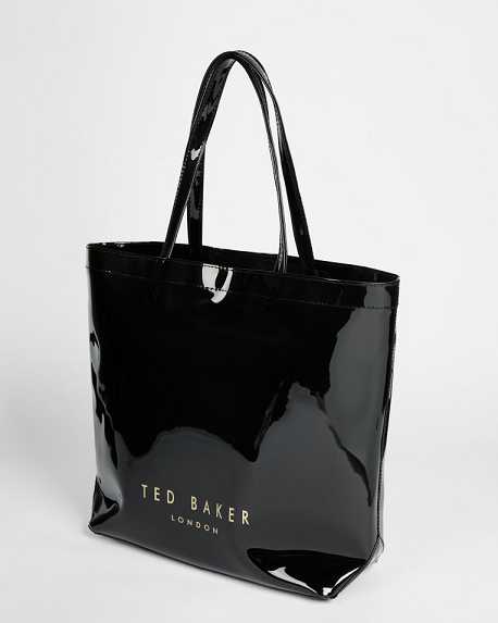 Black Women Ted Baker Nicon Knot Bow Large Tote Bags | T-739456