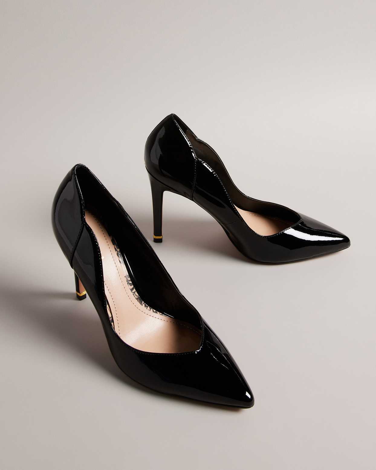 Black Women Ted Baker Orlinay Patent Court Shoes | T-940738