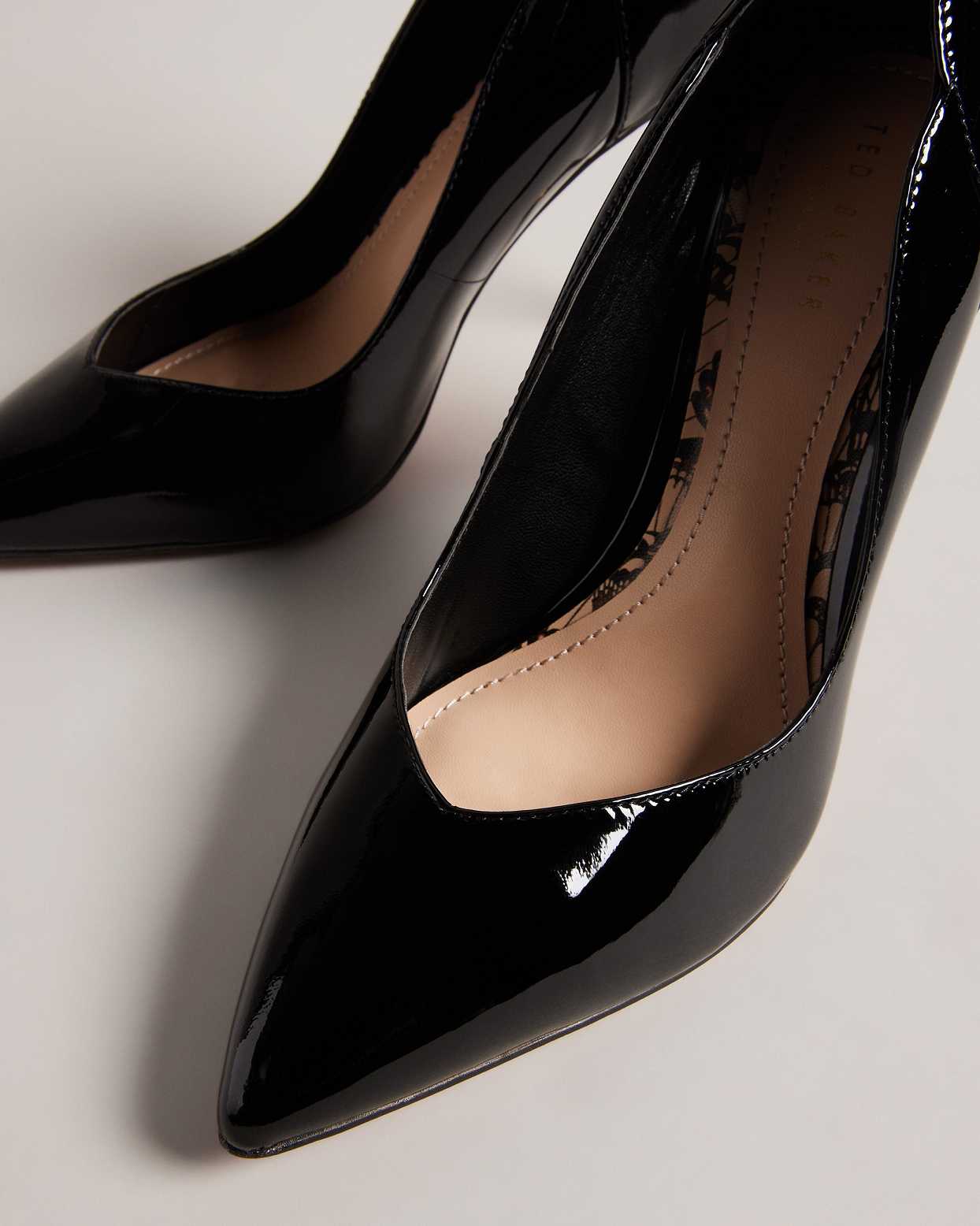 Black Women Ted Baker Orlinay Patent Court Shoes | T-940738