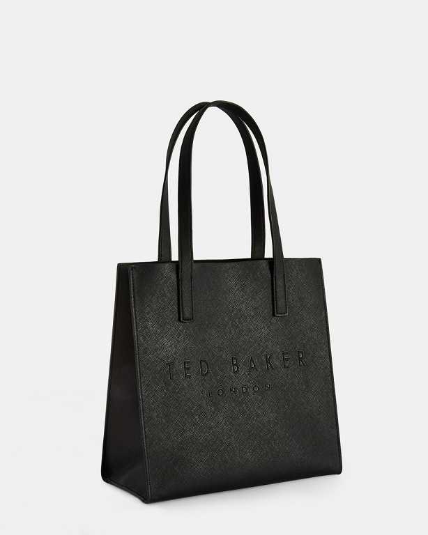 Black Women Ted Baker Seacon Small Crosshatch Icon Bags | T-815469