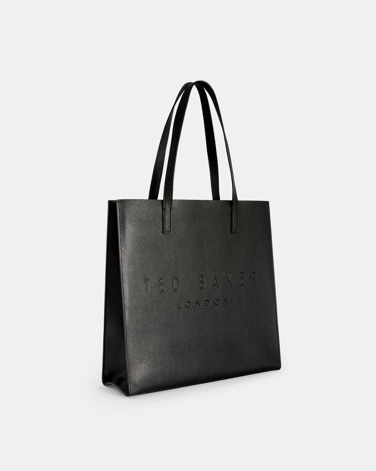 Black Women Ted Baker Soocon Large Crosshatch Icon Bags | T-139578