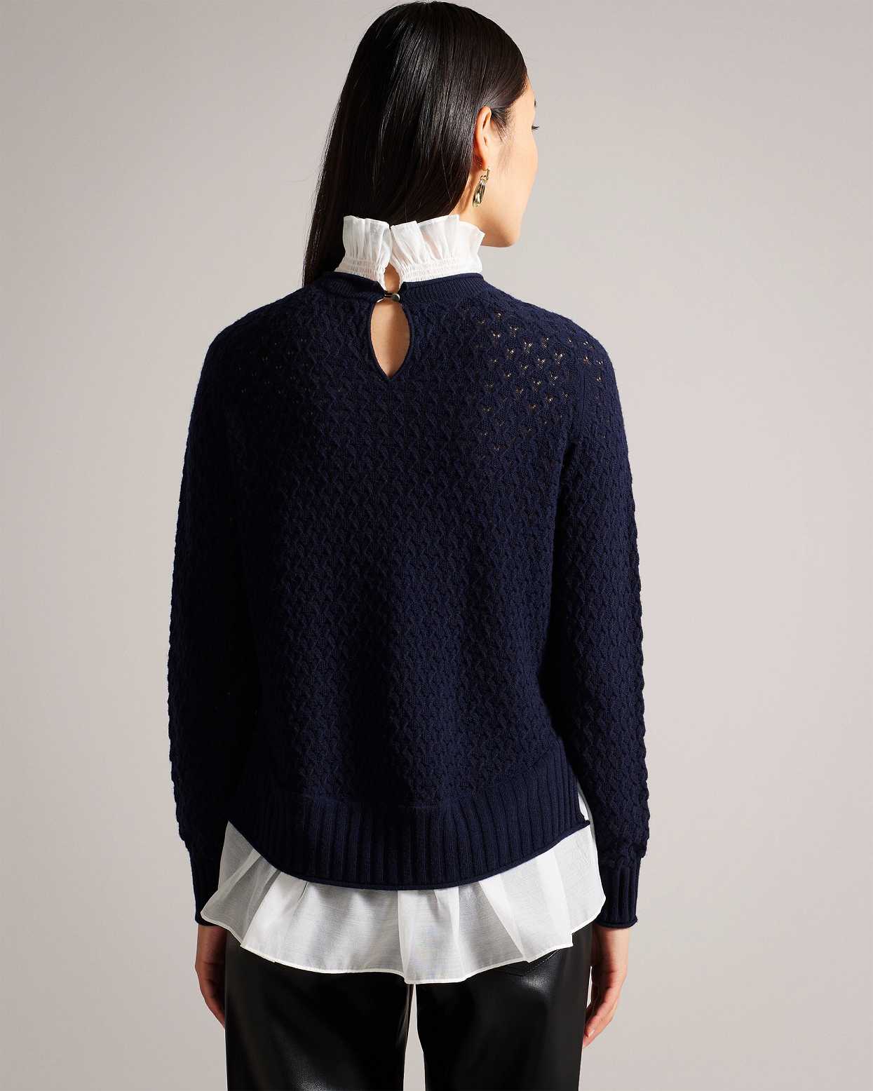 Blue Women Ted Baker Holina Knit Sweater | T-290756