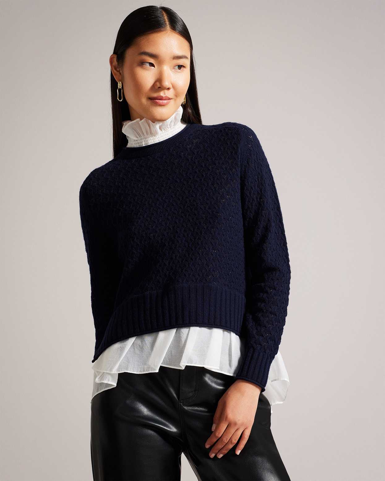 Blue Women Ted Baker Holina Knit Sweater | T-290756