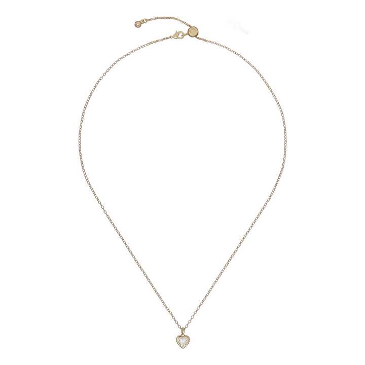 Gold Women Ted Baker Hannela Crystal Heart Necklace | T-092371