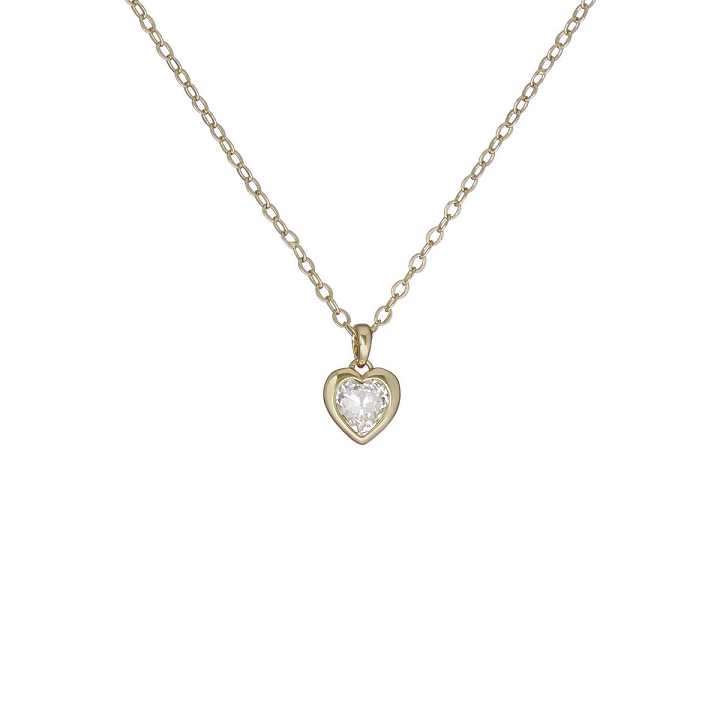 Gold Women Ted Baker Hannela Crystal Heart Necklace | T-092371