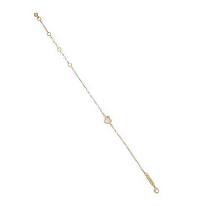 Gold Women Ted Baker Hansa Crystal Heart Bracelet | T-463875