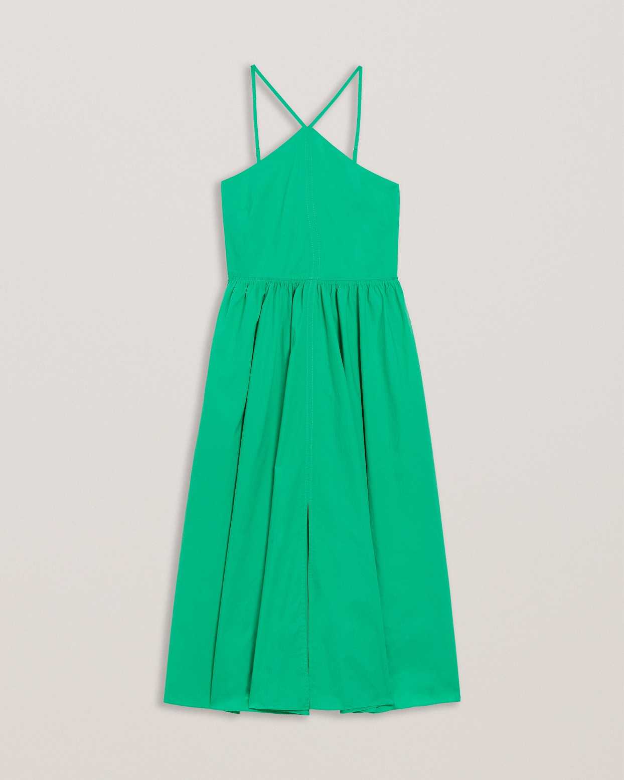 Green Women Ted Baker Vari Halterneck A-Line Dress | T-857962