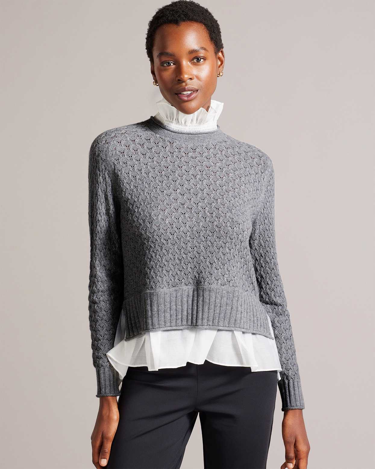 Grey Women Ted Baker Holina Knit Sweater | T-892601