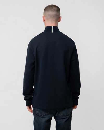 Navy Men Ted Baker Actos 1/4 Zip Sweatshirt | T-321698