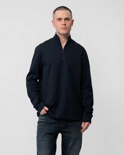 Navy Men Ted Baker Actos 1/4 Zip Sweatshirt | T-321698