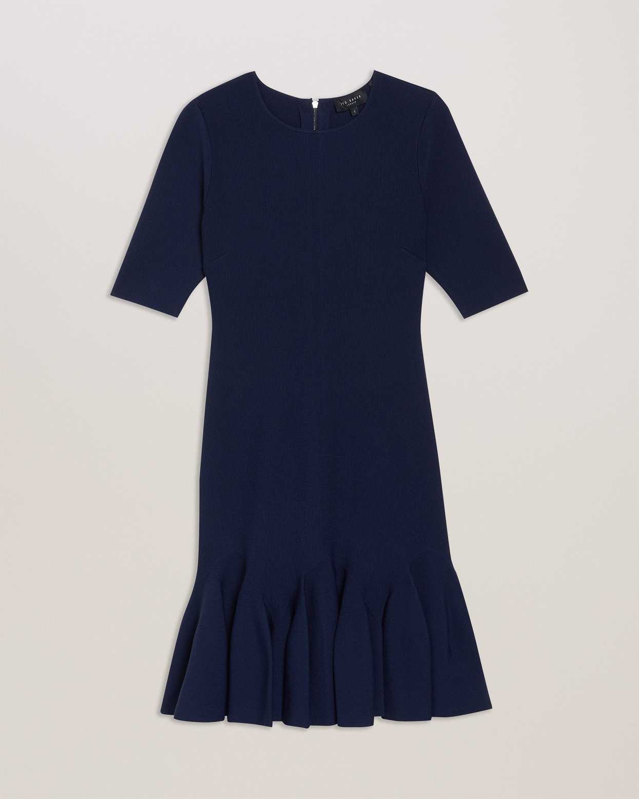 Navy Women Ted Baker Alzann Mini Skater Dress | T-510248