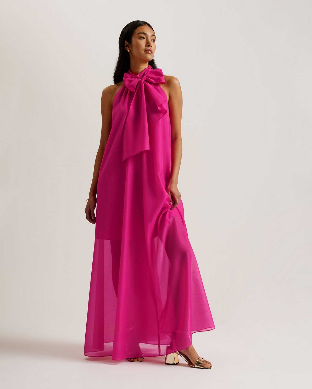 Pink Women Ted Baker Arikaa Organza Dress | T-143297