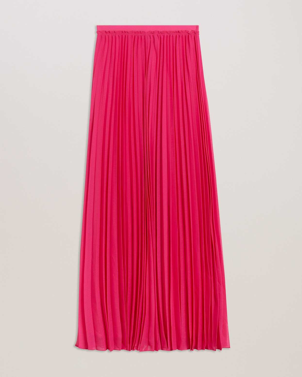 Pink Women Ted Baker Clodi Pleated Maxi Skirts | T-170983