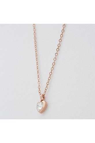 Rose Gold Women Ted Baker Hannela Crystal Heart Necklace | T-593840