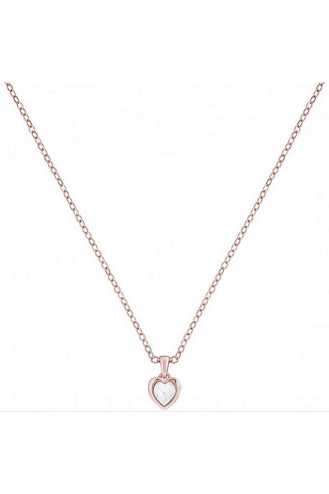 Rose Gold Women Ted Baker Hannela Crystal Heart Necklace | T-593840