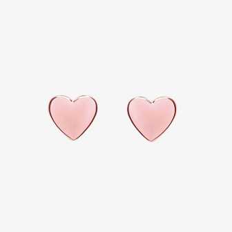 Rose Gold Women Ted Baker Harly Tiny Heart Stud Earrings | T-948301