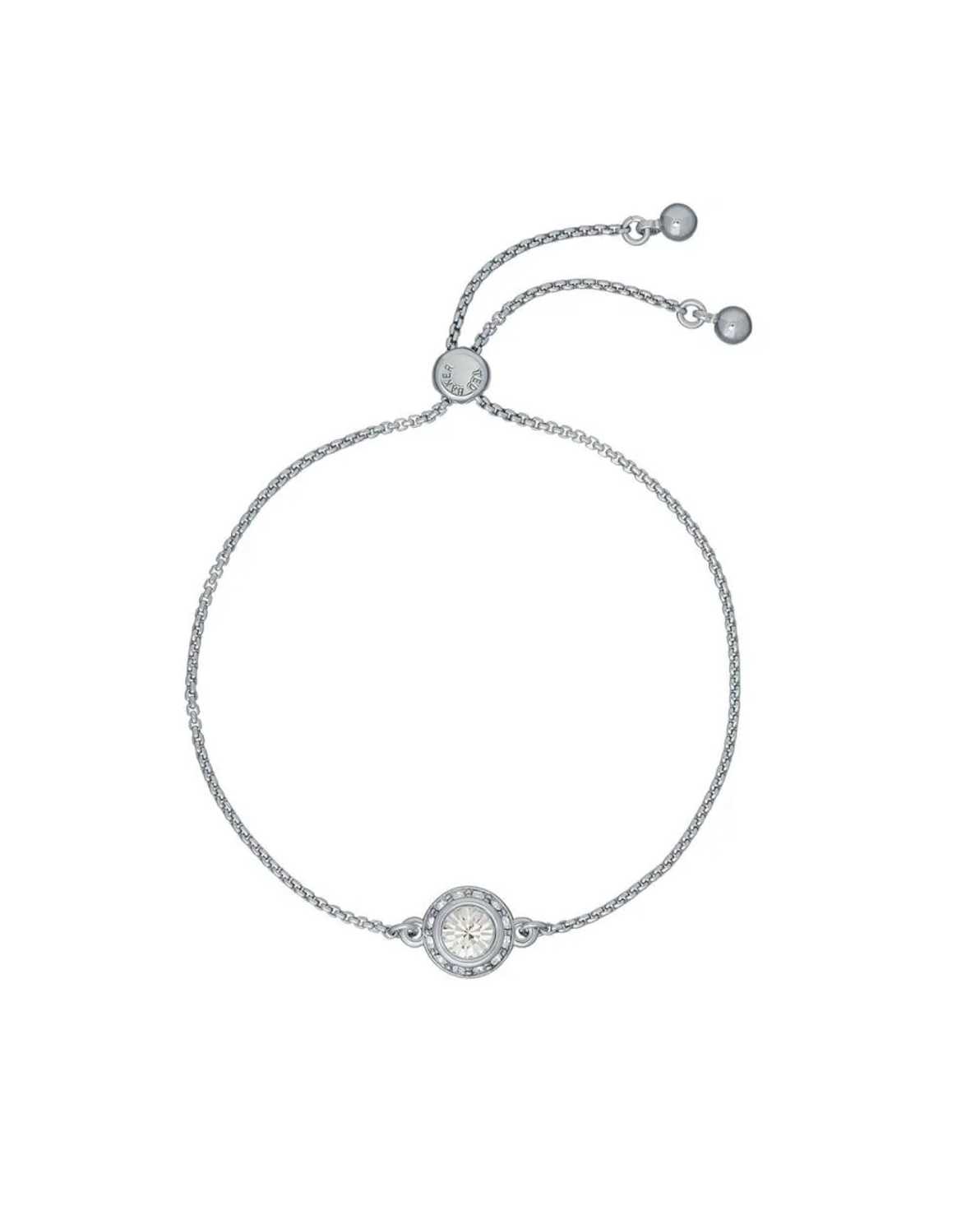 Silver Women Ted Baker Soleta Solitaire Sparkle Bracelet | T-721469