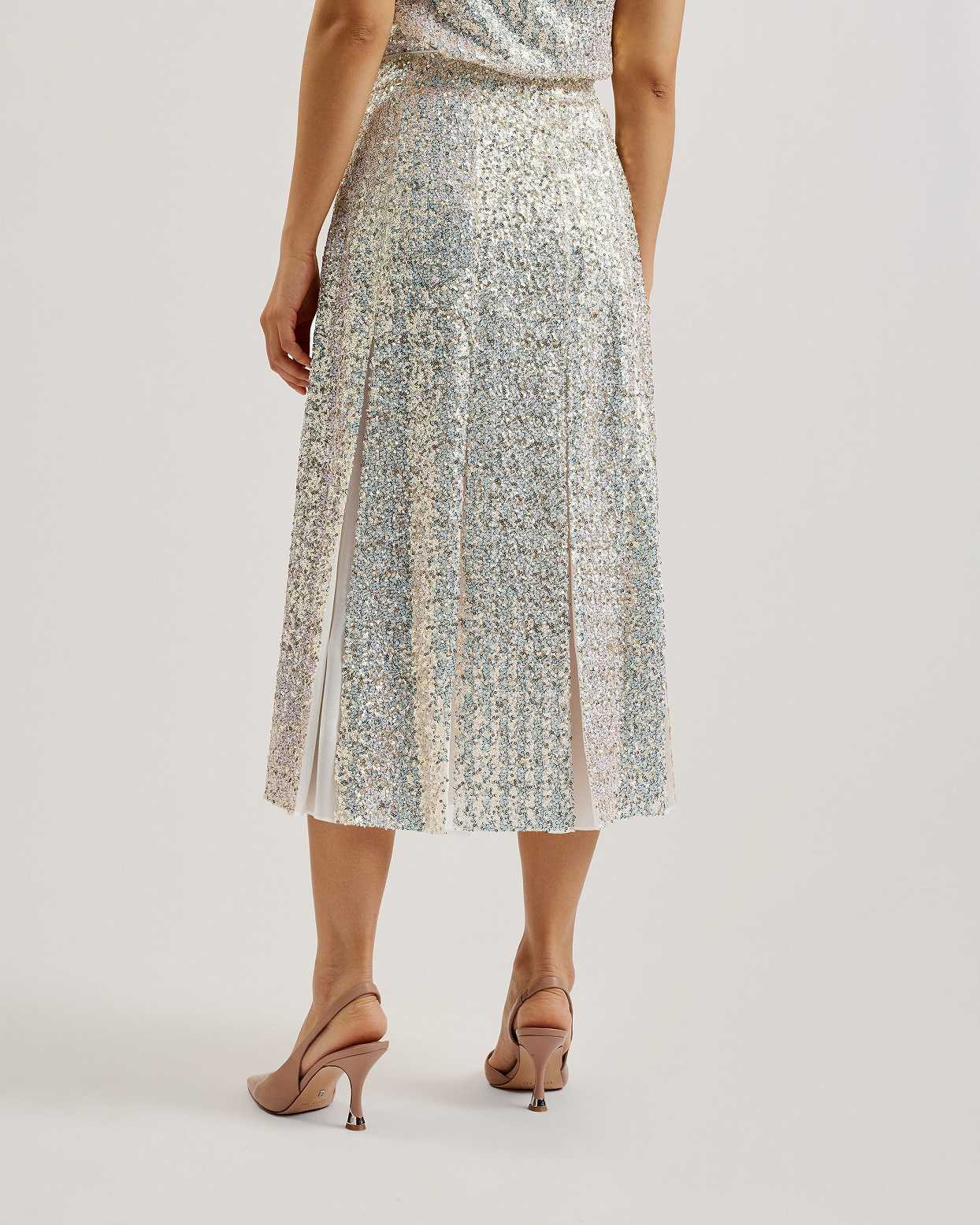 White Women Ted Baker Kander A-Line Midi Skirts | T-870519