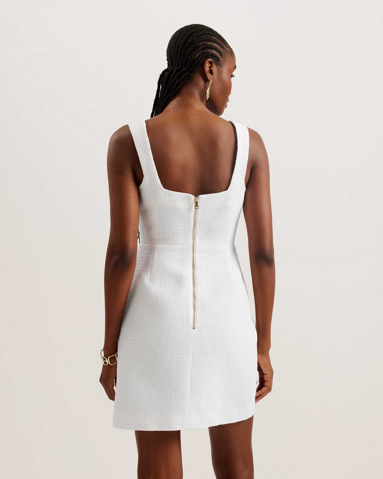 White Women Ted Baker Shiroir Mini Tailored Dress | T-208179