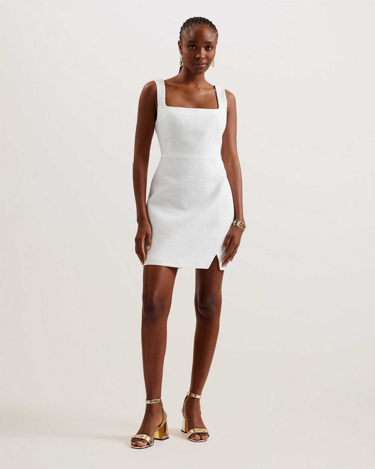 White Women Ted Baker Shiroir Mini Tailored Dress | T-208179