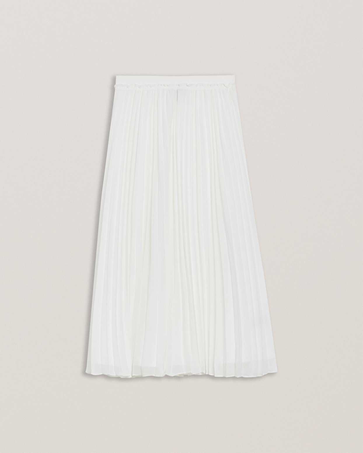 White Women Ted Baker Tambor Pleated Midi Skirts | T-490821